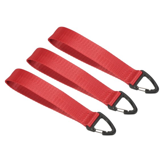 Uxcell Wrist Lanyard for Keys, Wristlet Strap Key Chain Holder for Outdoors, Red 3 Pack