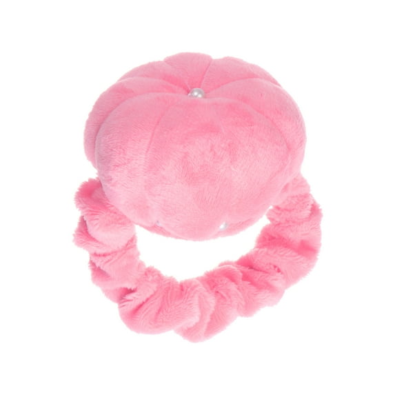 Uxcell Wrist Pin Cushions Band Pincushion with Adjustable Elastic Strap, Pink