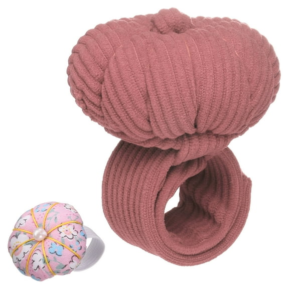 Uxcell Wrist Pin Cushions, Sewing Needle Pin Cushion Adjustable Strap Cameo/Pink