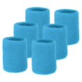 thumbnail image 1 of Uxcell Wrist Sweatbands Sports Absorbent Wristband for Men and Women, 6 Pack & 4 Inch & Black, 1 of 7