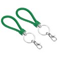 thumbnail image 1 of Uxcell Wristlet Keychains Wrist Lanyard Keychain Hand Strap Keys Holder Green 2 Pack, 1 of 5