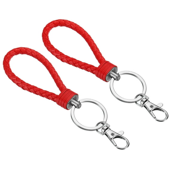 Uxcell Wristlet Keychains Wrist Lanyard Keychain Hand Strap Keys Holder Red 2 Pack