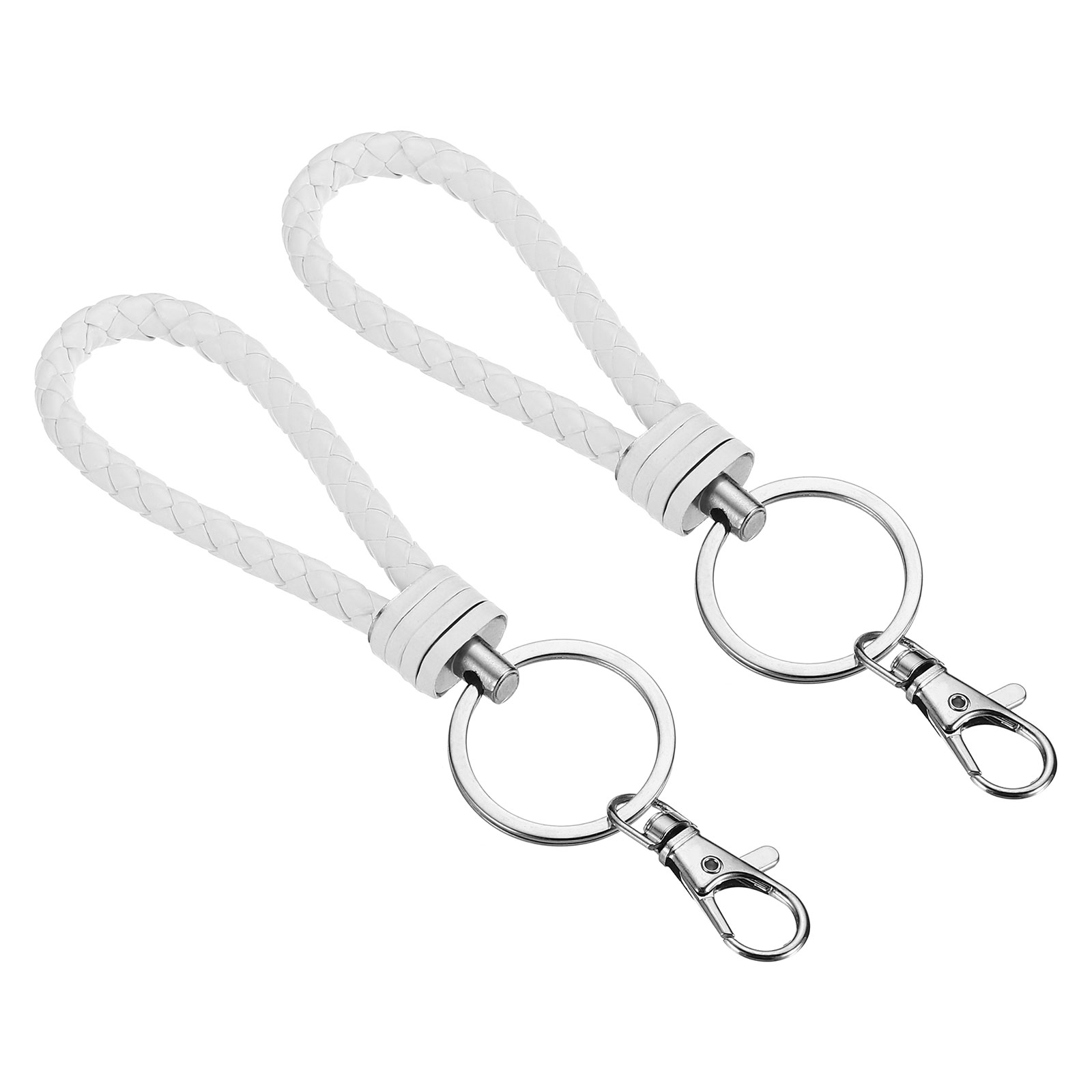 Uxcell Wristlet Keychains Wrist Lanyard Keychain Hand Strap Keys Holder  White 2 Pack 