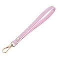 thumbnail image 1 of Uxcell Wristlet Strap [1PCS] - Genuine Leather KeyChain Hand Strap - [Pink-Gpld-8.27In] Replacement Wrist Strap, 1 of 7