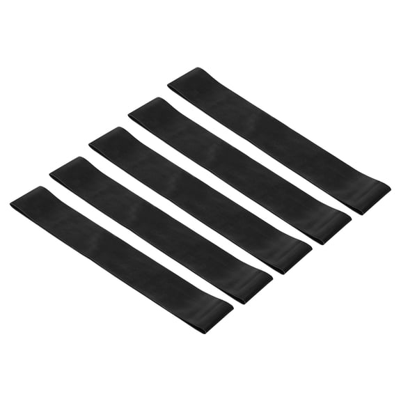 Uxcell X-Heavy TPE Resistance Bands Elastic Workout Bands Exercise Loop, Black 5 Pack