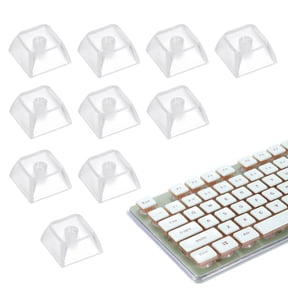 Uxcell XDA Profile PBT Mechanical Numeric Keycaps Clear 10Pcs, Colorful Portable Blank Keyboard Cap Set for Daily Office Work Gaming Entertainment Creative Design