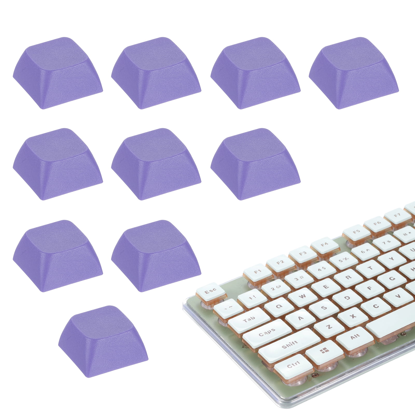 Uxcell XDA Profile PBT Mechanical Numeric Keycaps Purple 10Pcs ...