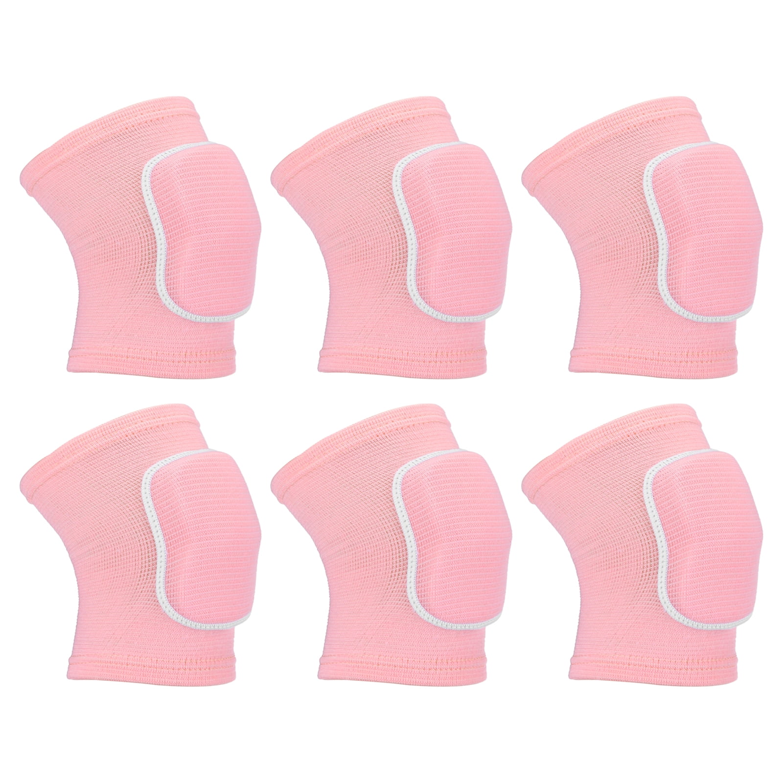 Uxcell XS Protective Knee Pads Volleyball Knee Pads Sponge Knee Pads Brace, Pink 3 Pairs