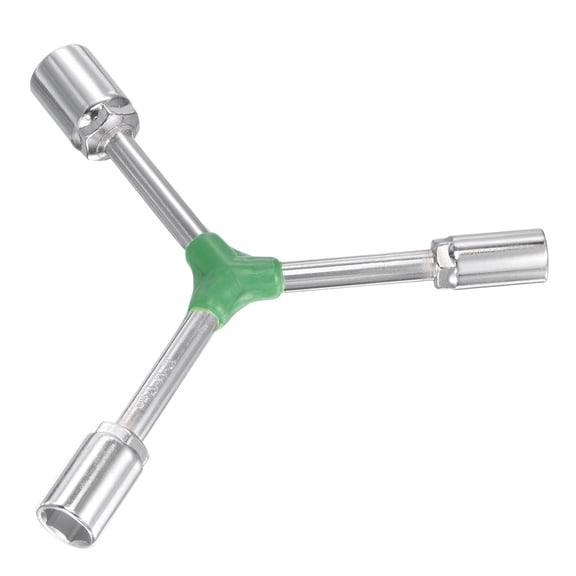 Uxcell Y Type 3 Way Hex Socket Wrench Repair Spanner Tool 4-Inch Dark Green 0.47x0.55x0.66 inch