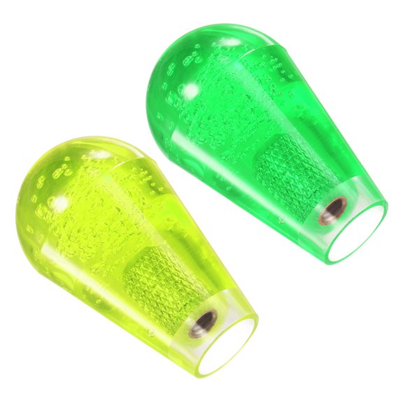 Uxcell Yellow Green Ellipse Oval Joystick Rocker Ball Top Handle for Arcade Game