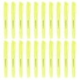 thumbnail image 1 of Uxcell Yellow Highlighter, 20 Pack No Bleeds Highlighters Pens Neon Clear View Bright Quick Dry Pocket Marker Pen Sticks Chisel Tip Cute for Books Office Adults, 1 of 6