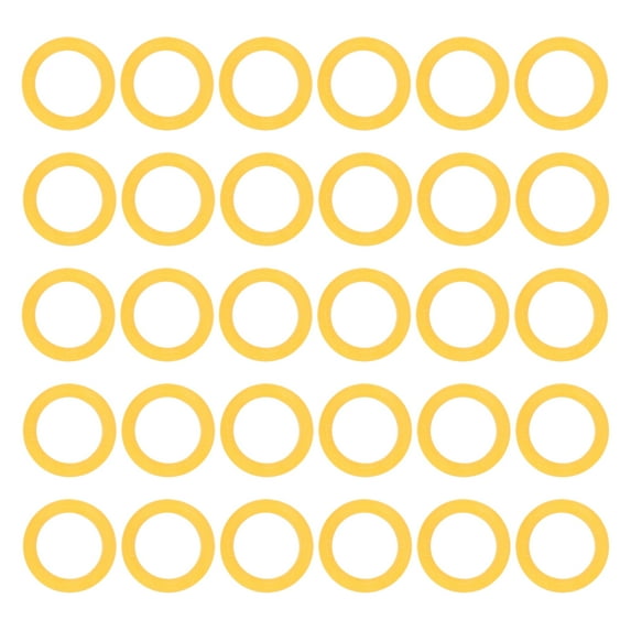 Uxcell Yellow Key Cap Cover Rings, 30Pcs 22mm Keys Identifier Coding Tags