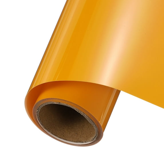 Uxcell Yellow Heat Transfer Vinyl, 12 Inch x 5ft Iron-on Vinyl Roll for Decal Cutting, Signs, Scrapbooking, DIY Craft, Home Decoration