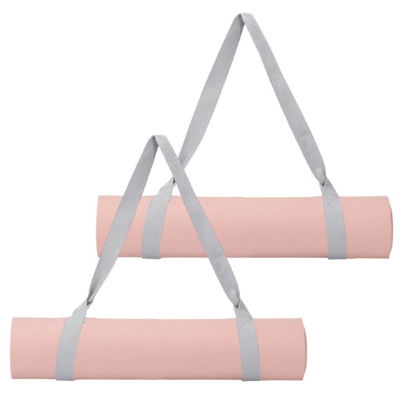 Uxcell Yoga Mat Straps for Carrying, Adjustable Exercise Mat Sling Holder Multi Purpose Mats Carrier - Fitting for (Women Pilates/Gym Workout), 2 Pcs & Grey
