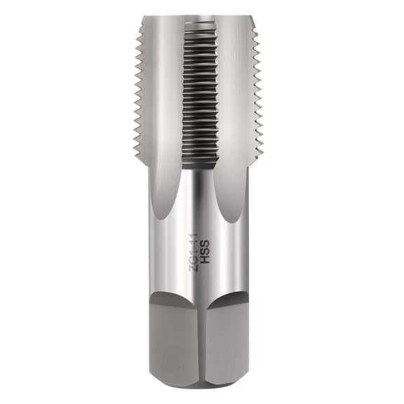 Uxcell ZG1-11 Pipe Thread Tap - Right Hand Straight Flute Tap M2 High Speed Steel Polished Finish Screw Thread Milling Machine Taps Threading Tapping