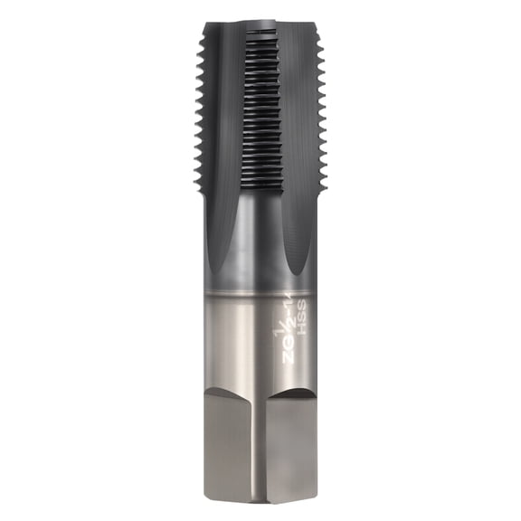 Uxcell ZG1/2-14 Pipe Thread Tap - Right Hand Straight Flute Tap M2 High Speed Steel TICN Finish Screw Thread Milling Machine Taps Threading Tapping