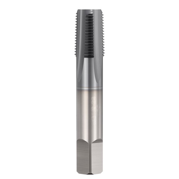 Uxcell ZG1/8-28 Pipe Thread Tap - Right Hand Straight Flute Tap M2 High Speed Steel TICN Finish Screw Thread Milling Machine Taps Threading Tapping