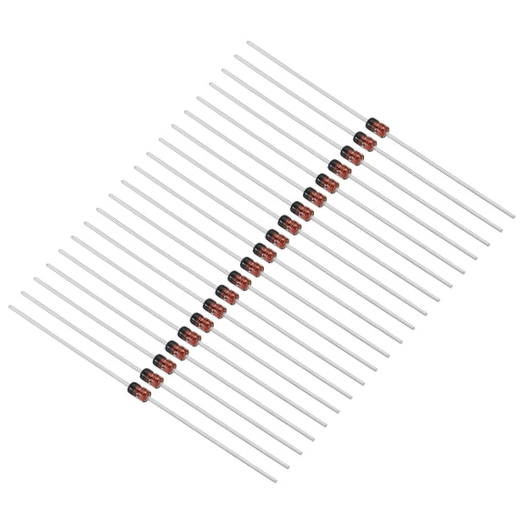 Uxcell Zener Diode 1W Zener Diode Assortment 6.2V DO-41 0.16 x 0.09inch (L x OD) 20Pack