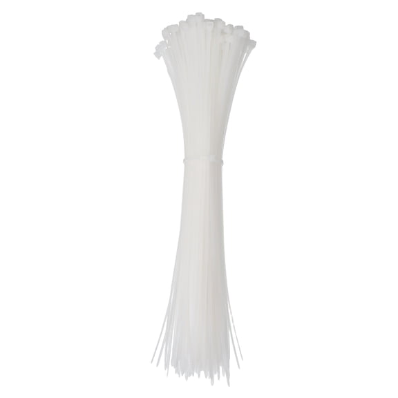 Uxcell Zip Ties Self-Locking Nylon Wire Cable Ties for Home Office Garden Workshop White 10 Inch x 2.7 mm