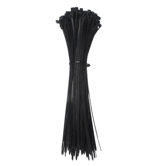 Uxcell Zip Ties Self-Locking Nylon Wire Cable Ties for Home Office Garden Workshop Black 10 Inch x 3.6 mm