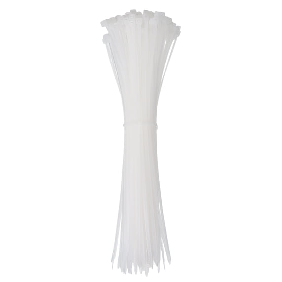 Uxcell Zip Ties Self-Locking Nylon Wire Cable Ties for Home Office Garden Workshop White 10 Inch x 3.6 mm