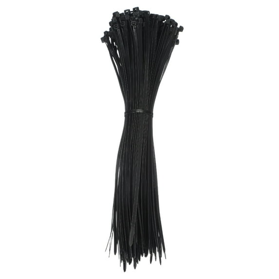 Uxcell Zip Ties Self-Locking Nylon Wire Cable Ties for Home Office Garden Workshop Black 14 Inch x 5.1 mm