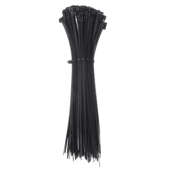 Uxcell Zip Ties Self-Locking Nylon Wire Cable Ties for Home Office Garden Workshop Black 6 Inch x 1.9 mm