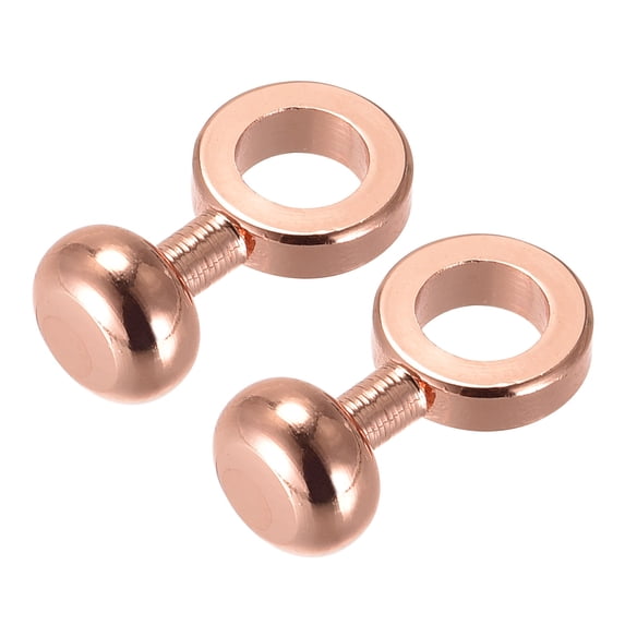 Uxcell Zipper Insert Buckle, 2Pack Purse Bag Chain Strap Connective Clip Buckles, Rose Gold