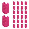 thumbnail image 1 of Uxcell Zipper Pull Tabs Cord End Tips Plastic Shoelace Clips for Paracord Drawstrings Rose Red, 1 of 7