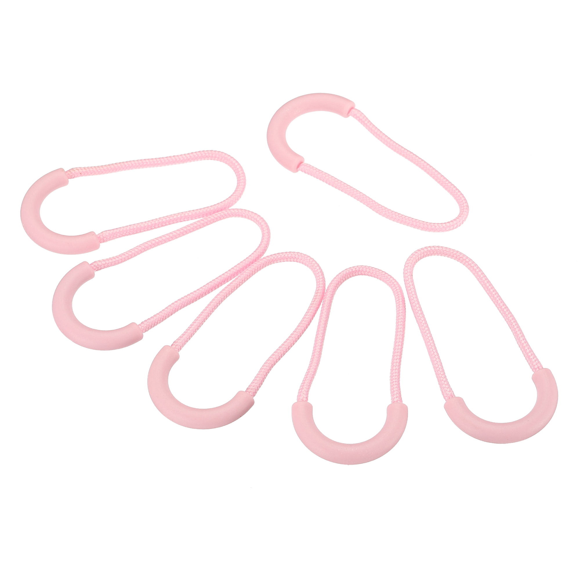 Uxcell Zipper Pulls Extension Handle Cord, 10 Pack Finger Use Plastic U ...