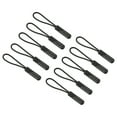 thumbnail image 1 of Uxcell Zipper Pulls Extension Handle Cord, 15 Pack Finger Use Plastic Cylindrical Head Tab Tag Extender, Black, 1 of 5