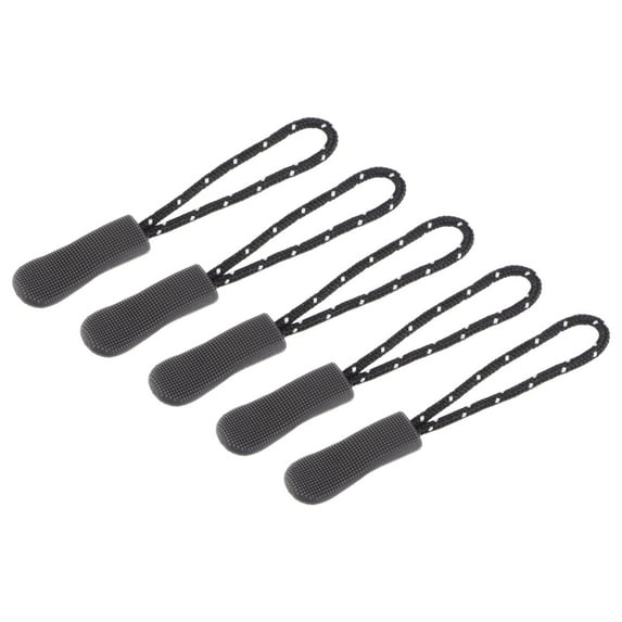 Uxcell Zipper Pulls Pull Head Handle Replacement Tab Tags Cord Extension for Backpacks Bags Handbags Coffee