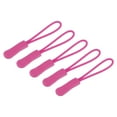 thumbnail image 1 of Uxcell Zipper Pulls Pull Head Handle Replacement Tab Tags Cord Extension for Backpacks Bags Handbags Rose Red, 1 of 5