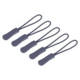 thumbnail image 1 of Uxcell Zipper Pulls Pull Head Handle Replacement Tab Tags Cord Extension for Backpacks Bags Handbags Silver Gray, 1 of 5