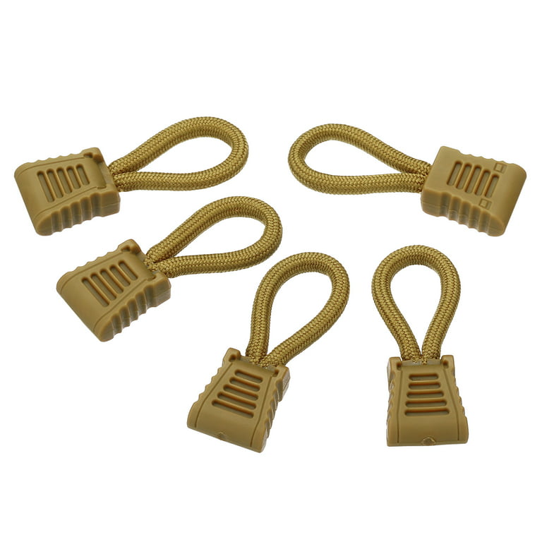 Uxcell Zipper Pulls Replacement 20 Pack Extension Cord Handle Extender  Fixer for Luggage Backpacks Jackets Khaki 