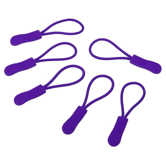 Uxcell Zipper Pulls Replacement 30 Pack Extension Cord Handle Extender for Luggage Backpacks Jackets Purple