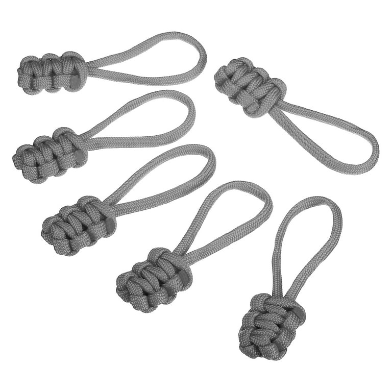 Uxcell Zipper Pulls Replacement Extension Cord Handle Fix Pull Tab Fixer  Slider Head Repair Kit Dark Grey 15 Pack 