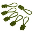 thumbnail image 1 of Uxcell Zipper Pulls Replacement Extension Cord Handle Fix Pull Tab Fixer Slider Head Repair Kit Olive Green 10 Pack, 1 of 5