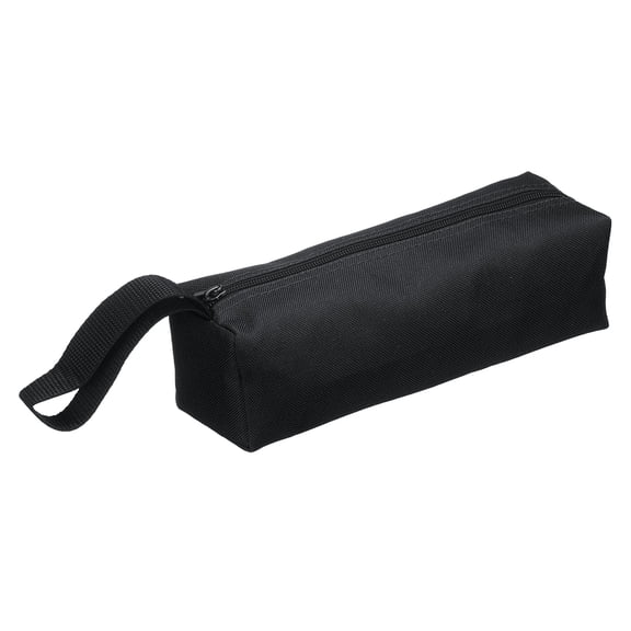 Uxcell Zipper Utility Tool Bag 9.8x3.4x2.8 Inch Multi-purpose Tote Bag, Black