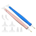 thumbnail image 1 of Uxcell diamond painted Art Drill Pen Set, 2 Sets Diamond Art Drill Pen with 6 diamond painted Pen Heads Blue Gold Tone, 1 of 5