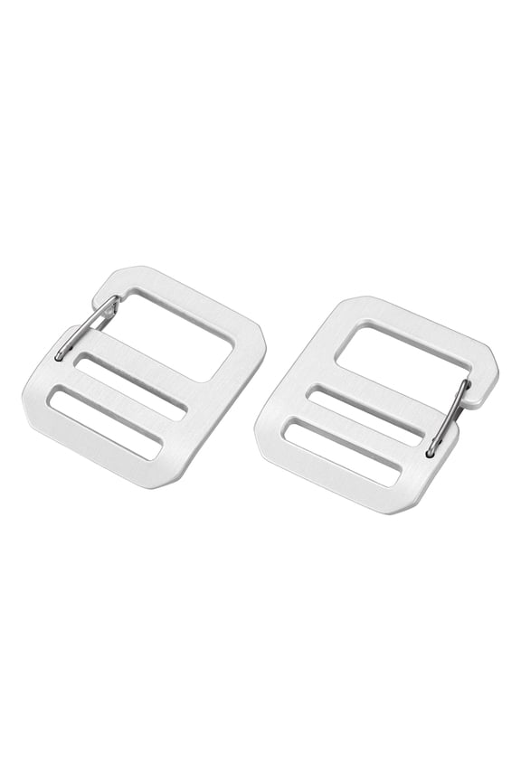 g Hook Buckle 2Pcs 1" ID with Adjustable Spring Door White 1Pair(Left+Right) Alloy Webbing Buckle for Outdoor Camping Belt G-Clip Backpack Strap DIY Accessories