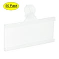 thumbnail image 1 of Uxcell mm Label Holder with Clip for Wire Shelf, Pack 50, 1 of 6