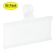 Uxcell mm Label Holder with Clip for Wire Shelf, Pack 50