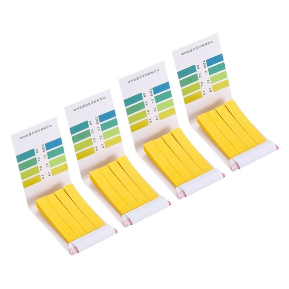 Uxcell pH6.4 to pH8 Test Strips 320 Litmus Indicator Paper Alkaline Acid Testing, 4 Pack