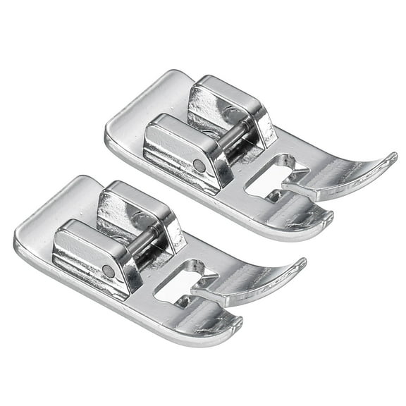 Uxcell uxcell 2pcs Zig Zag Straight Presser Feet Sewing Machine Presser Foot ,Silver