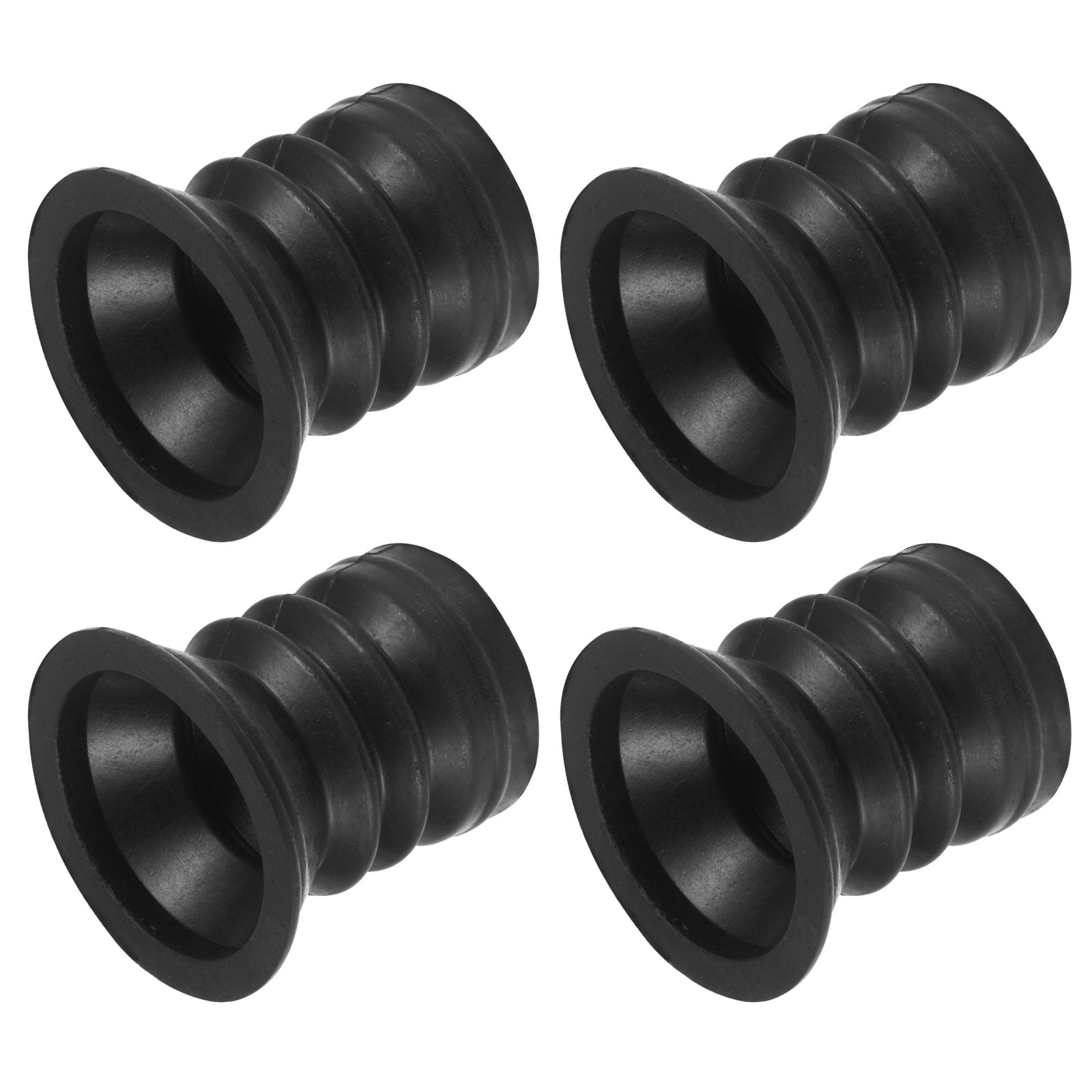 Uxcell washingmachine Drain Pipe Seal Silicone Sealing Plug Ring 45mm Black, 4 Pack