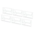 thumbnail image 1 of Uxcell white Rectangle Acrylic Place Cards for DIY Events Reception Restaurant Instructions Decoration, 1 of 5