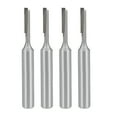 thumbnail image 1 of Uxcell1/4 Shank 1/8" Cutting Diameter Straight Flute Carbide for Woodworking Router Bit 4 Pack, 1 of 5