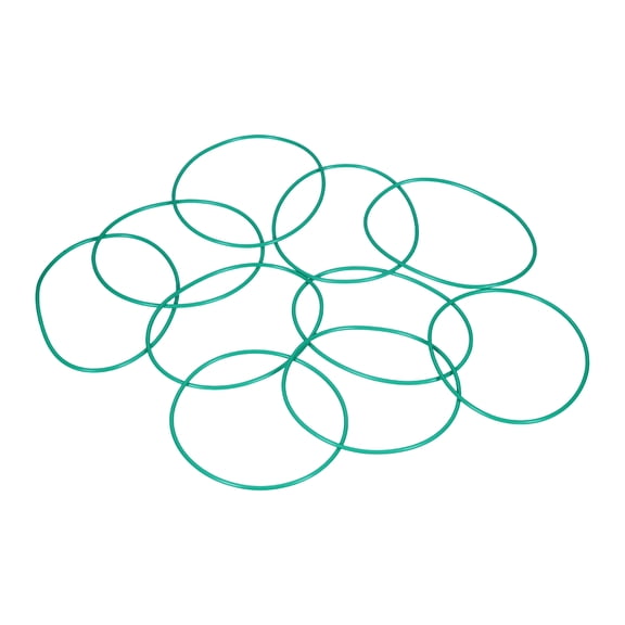 Uxcell10 Pcs Fluorine Rubber O-Rings 90mm OD 86mm ID 2mm Width Metric Round Sealing O Ring Seal Gasket for Machinery