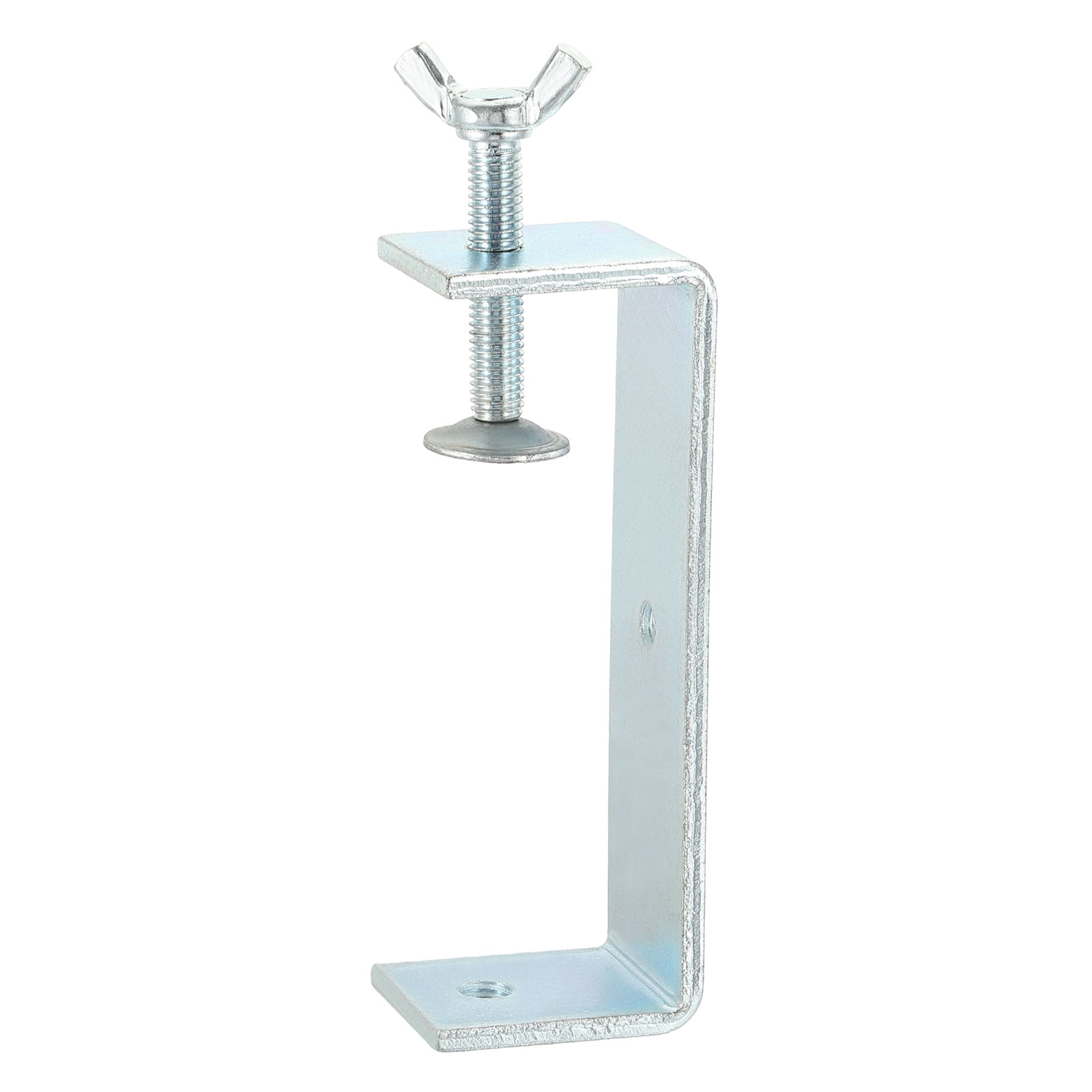 Uxcell304 Stainless Steel C Clamps 35mm Square Mini Tiger Clamp Adjustable Heavy Duty Metal U Clip with Press Screw for Woodworking Welding Mounting, Silver